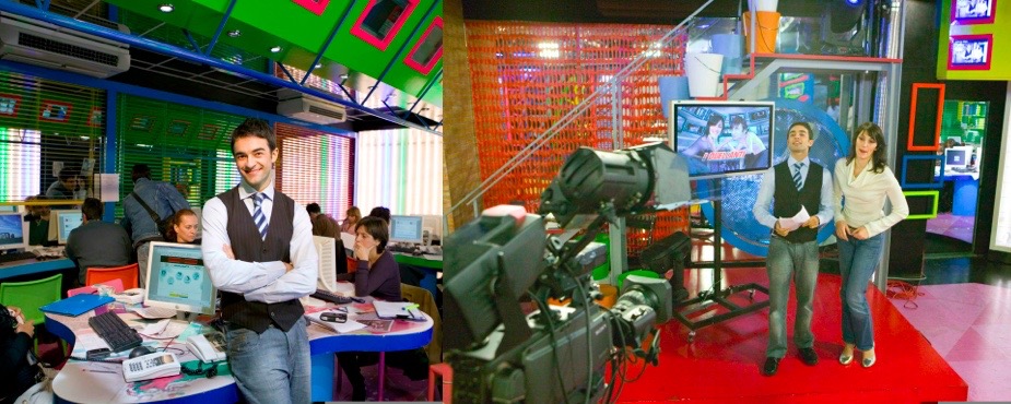 Andrea on Italian television