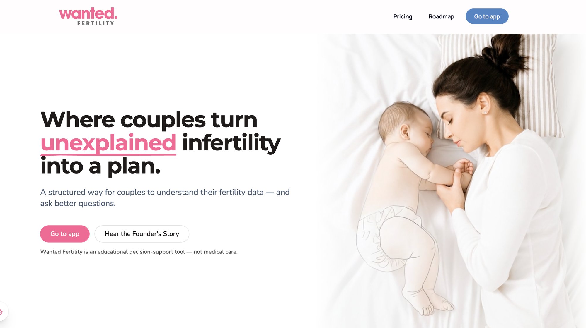 wantedfertility.com — where couples turn unexplained infertility into a plan